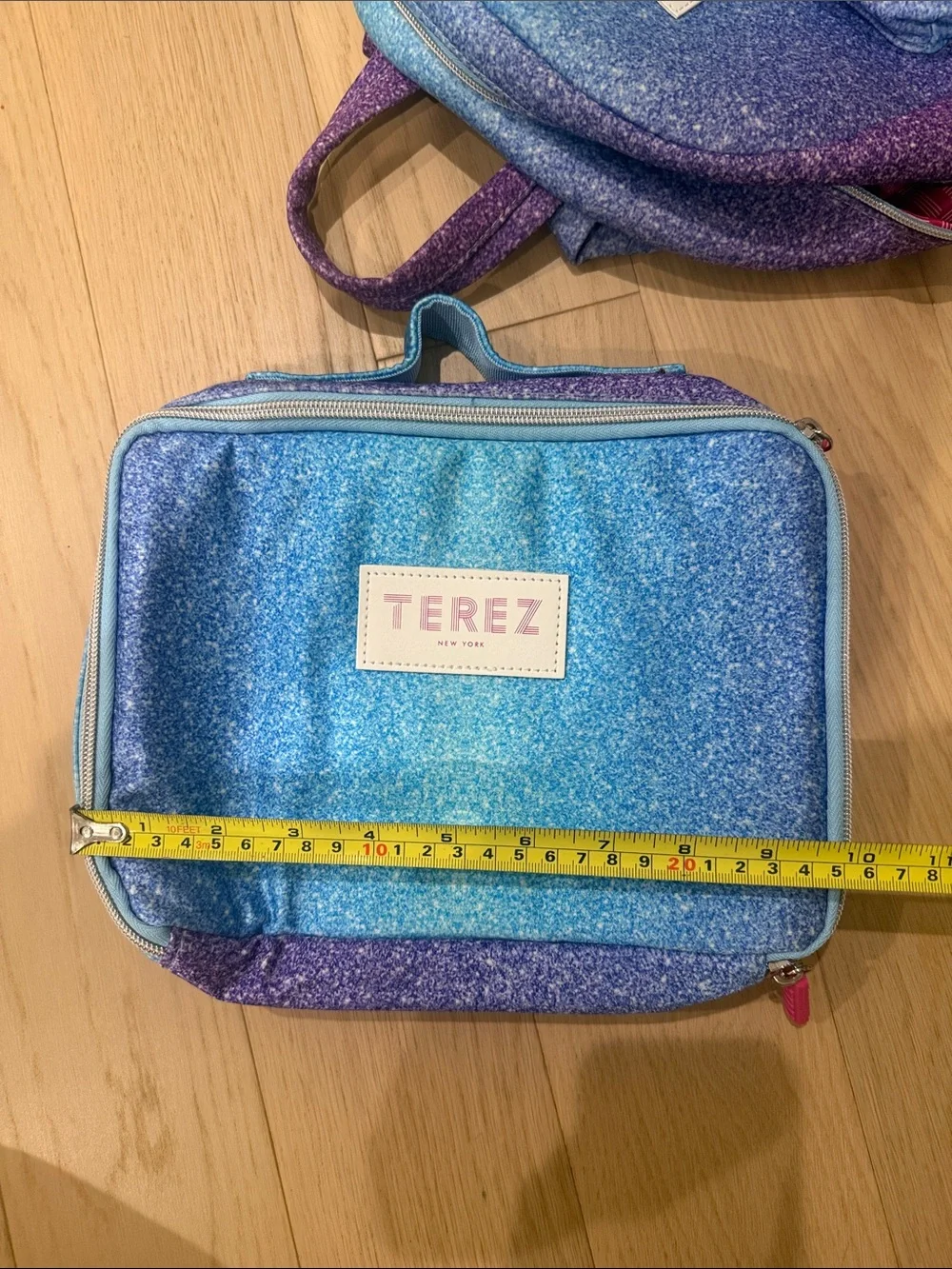 Terez Kids Unicorn FauxGlitter Ombre Backpack & Lunch Bag Set